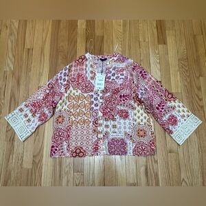 Zara Multicolor Patterned Button Down Shirt